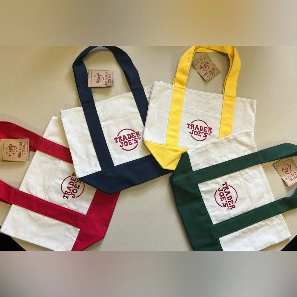 Trader Joe's Canvas Tote Bags COLLECTION - Picture 3 of 4